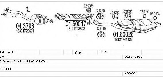 MTS C050241008948 Exhaust System